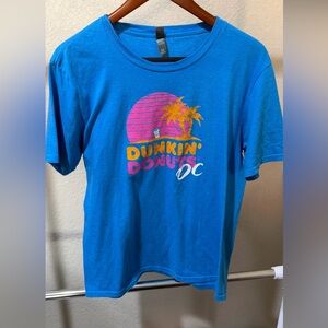 Dunkin' Donuts OC Orange County Blue Graphic Tee